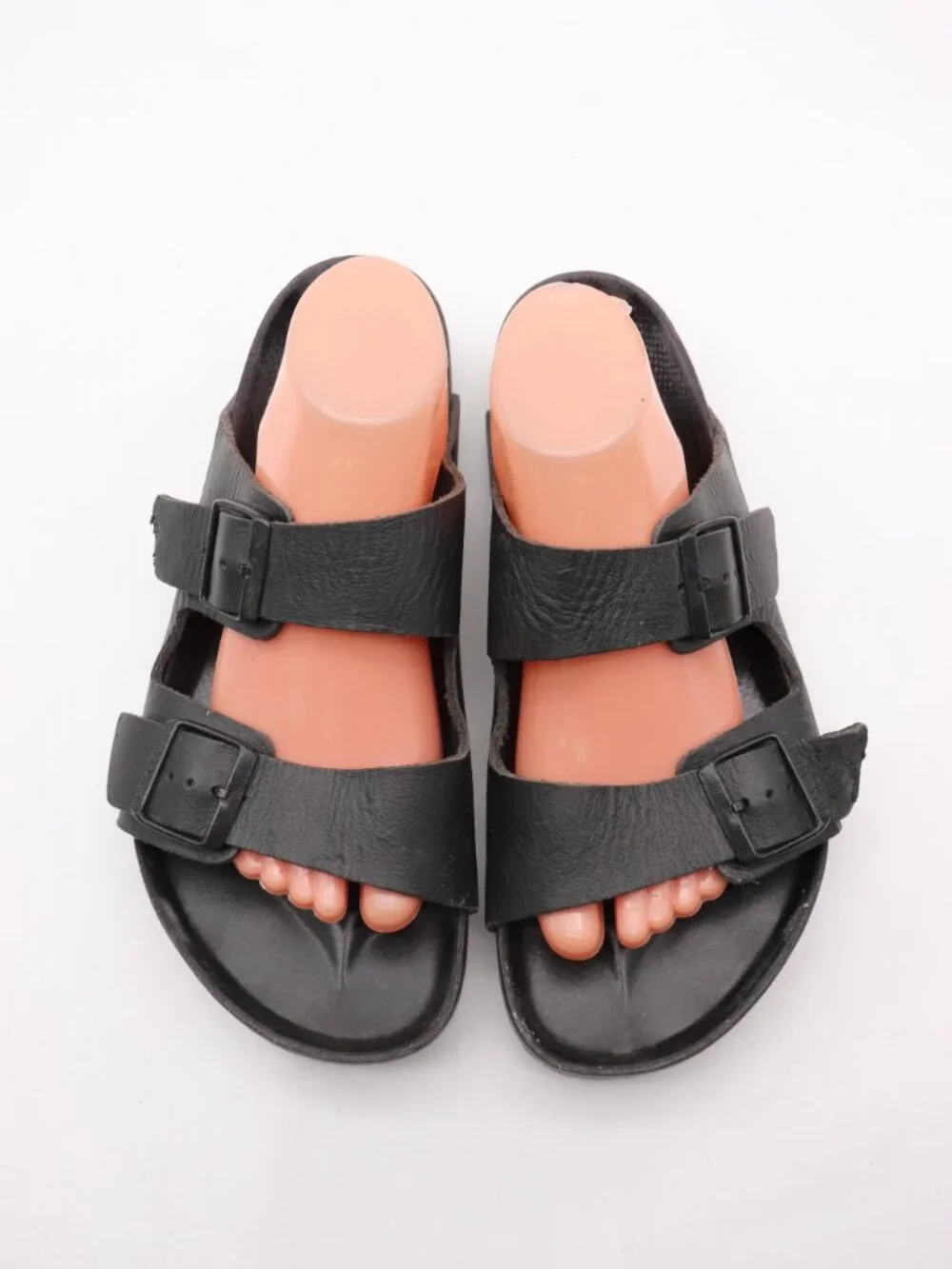 Birkenstock Arizona Men's Size EU 43 US 10 Black Leather Slip On Casual Sandals